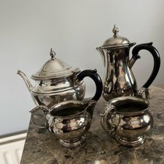silver plated teaset
