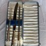 Vintage Carving Set - Knife Fork Steel - Silver Plated Handles in Case Image 5