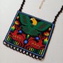 Beaded necklace with black agates Image 4