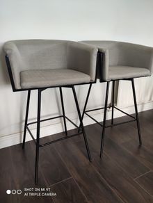 Grey Bar Stool