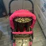 3 in one pink and leopard print pram Image 7