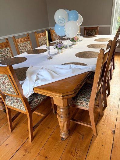 Dining table and chairs