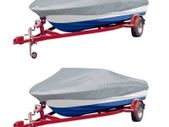 Boat Covers 2 pcs Grey Length 488-564 cm Width 239 cm