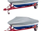 Boat Covers 2 pcs Grey Length 488-564 cm Width 239 cm