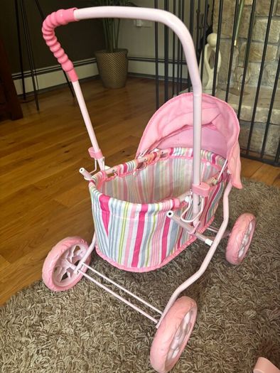 Baby Annabell doll, high chair & rocking crib