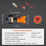 RV Portable Macerator Pump, 12V, 12GMP Quick Release RV Waste Pump, RV Sewage Sewer Pump with Detachable Quick Connection Valve Metal Hose Image 5