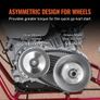 Drive Clutch, 2-8HP Engine, 2000 RPM High-Strength Drive Clutch with Asymmetric Designed Wheels & Robust Rubber Belt, Sturdy & Durable Clutch with Full Accessories Image 4
