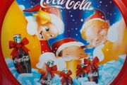Coca Cola Christmas Italian Metal tray rare