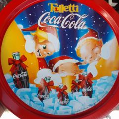 Coca Cola Christmas Italian Metal tray rare