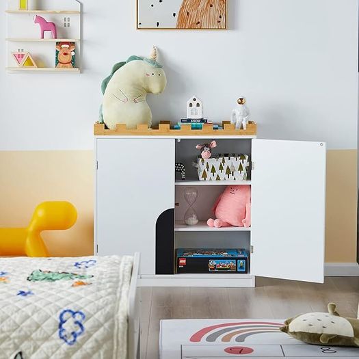 Castle-Themed Storage Cabinet