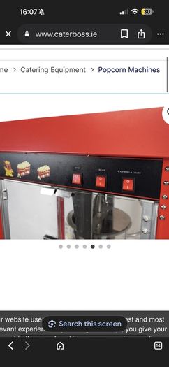 Brand new unopened popcorn machine