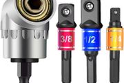 Impact Grade 105 Degree Angle Socket Adapter Power Hand Tool Part Driver Extension Set Screwdriver Holder Drill Nut Attachment