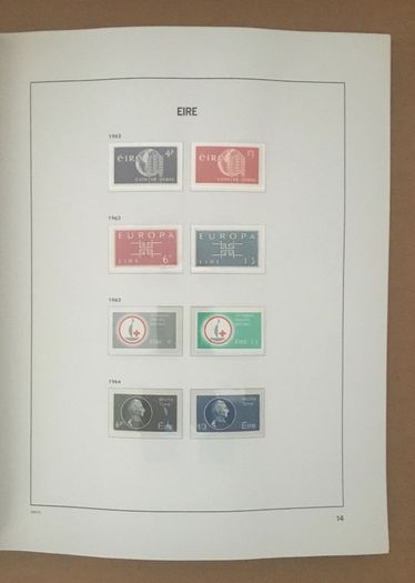 1929-1995 Ireland Commemorative incl sheetlets & 1968-1995 Definitive (inc Gerl series, Architecture & Treasures inc Enschede) Stamp Collection in Davo Album. (shown in 95 images)