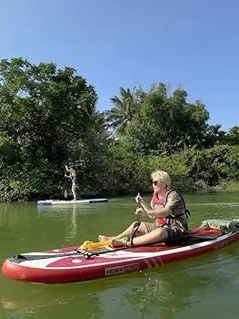 FREE SHIPPING Inflatable Stand Up Paddle Board, 10ft Paddle Boards for Adults with Premium SUP Paddleboard Accessories & Backpack, Wide Stable Design, Non-Slip Comfort Deck for Beginners & Experts