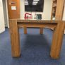 Solid Oak Dining Table with Removable Glass Top Image 2