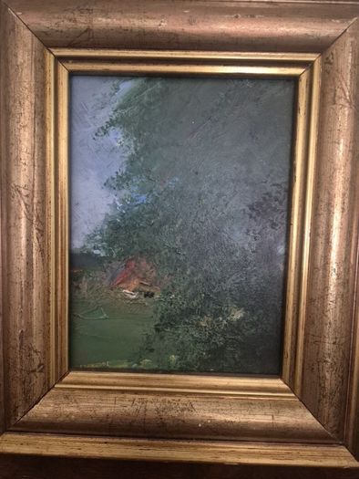 oil painting by Jans Hanterman "the farm"