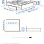 Malm kingsize bed with 4 drawers Image 3