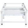Washing and Drying Machine Pedestal with Pull-out Shelves White Image 2