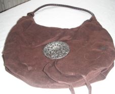 Brown Suede Bag for sale