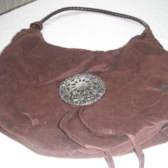 Brown Suede Bag for sale