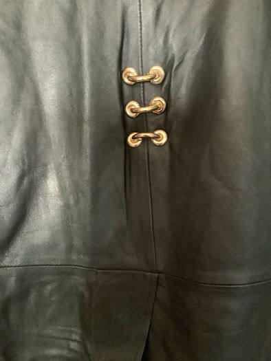 Lumy real leather skirt, new, size S