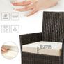 _Polyrattan Garden Furniture, Set with 3 Pieces Image 4