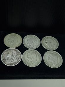 Vintage British Half Crown Coin Collection Job Lot
