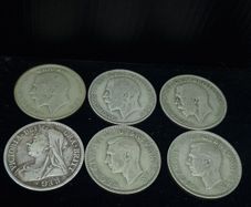 Vintage British Half Crown Coin Collection Job Lot
