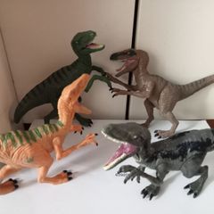 Set of 4 Jurassic World Velociraptor Dinosaurs Charlie,Blue,Delta,Echo