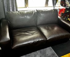 leather sofa bed