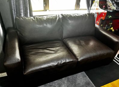 leather sofa bed