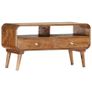 TV Cabinet 90x35x47 cm Solid Mango Wood Image 8