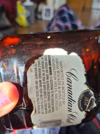 Vintage Bottle, 6-year-old Canadian Club Blended Canadian Whiskey