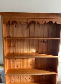 Large handmade pine wall dresser