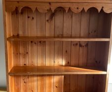 Large handmade pine wall dresser