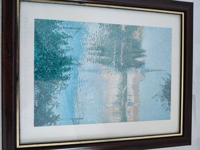 lovely framed print of river sight.