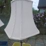 Stunning Pair of Crystal-Style & Antique Brass Table Lamps Image 2