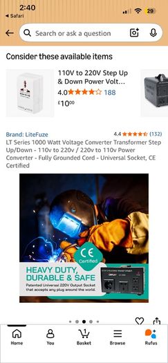 LiteFuze LT1000 1000W StepUp StepDown Voltage Transformer