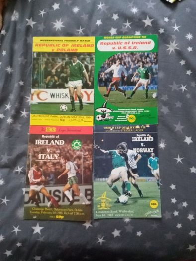 Collection of 66 Republic of Ireland International Football Programmes