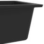 Kitchen Sink with Overflow Hole Black Granite Image 6