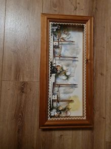 Framed 3D style picture.