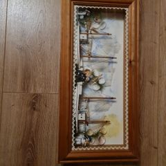 Framed 3D style picture.