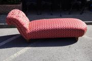 Elegant Red Chaise Longue