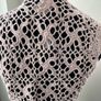 Jensen Woman pink pearl crochet tie front top cardigan sleeveless size medium Image 5