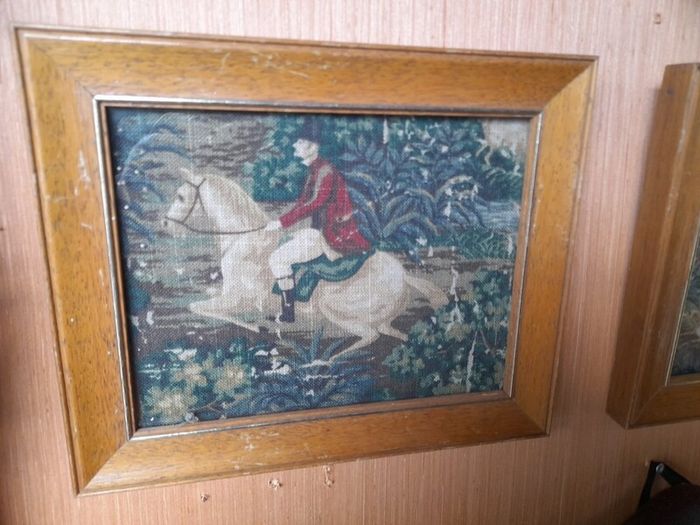 Pair Of Hunting Scene Tapestries