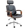 Office chair, office chair with removable headrest height adjustable and tilt function, 66x65x125cm, black Image 5
