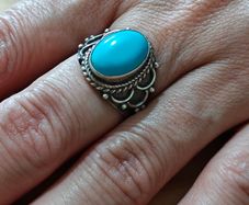 Sterling Silver Ring - Size P - Stamped for Silver (S10)