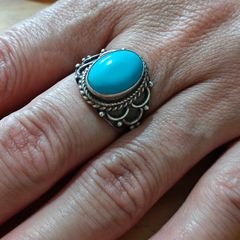 Sterling Silver Ring - Size P - Stamped for Silver (S10)