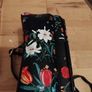 New floral black Hand bag Image 5