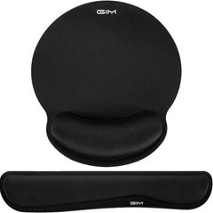 Keyboard and Mouse Mat Set, Ergonomic Gel Filled Mouse Pad with Wrist Cushion Support with Memory Foam for Computer and Laptop